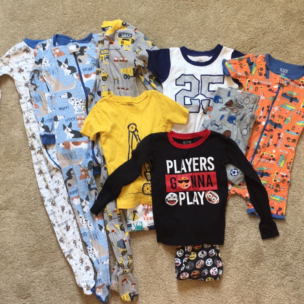 7pairs - 4t pajamas